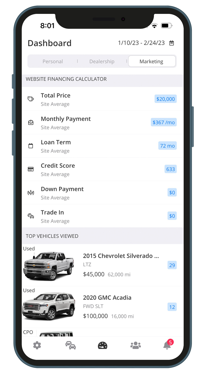 screenshot of Space Auto Websites